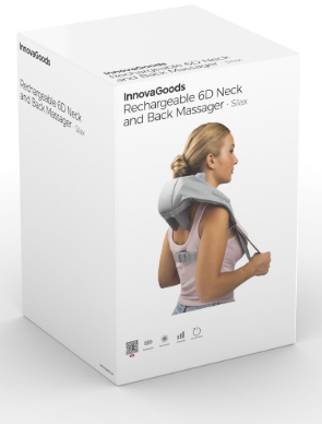 Masajeador de Cuello y Espalda 6D Recargable Silax InnovaGoods